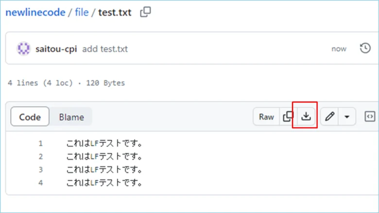 tech-newlinecode確認gitリポジトリ